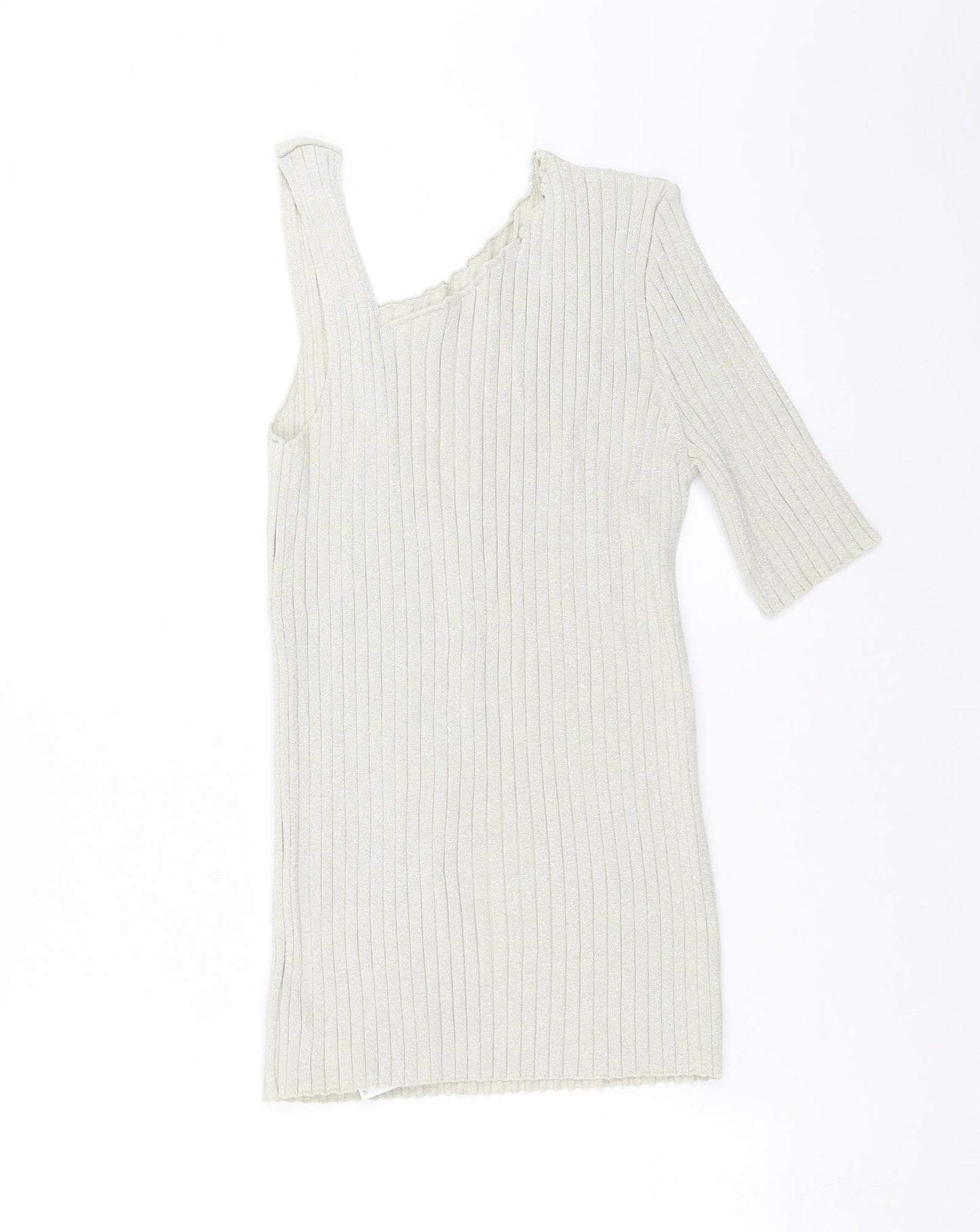 NEXT Womens Beige   Pullover Jumper Size 14  - One Sleeve