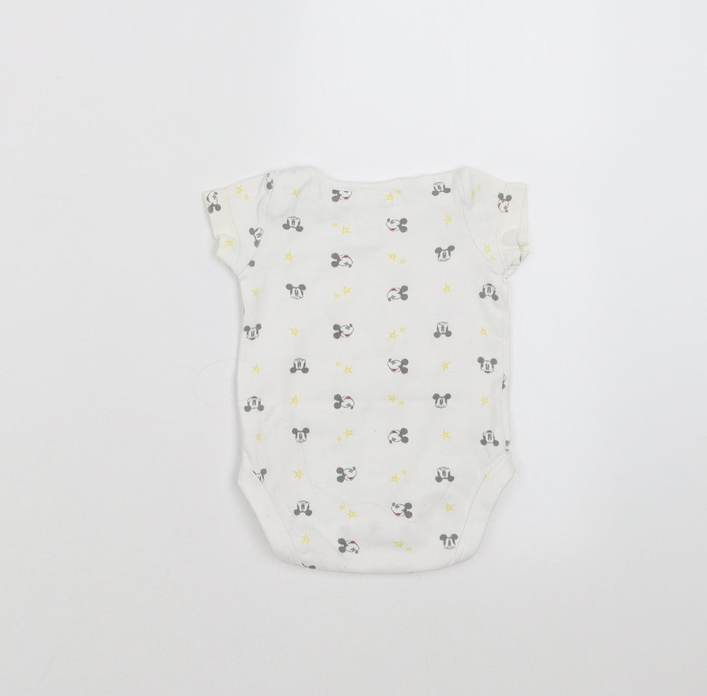 Zara Baby Baby White   Babygrow One-Piece Size 0-3 Months  - Mickey mouse