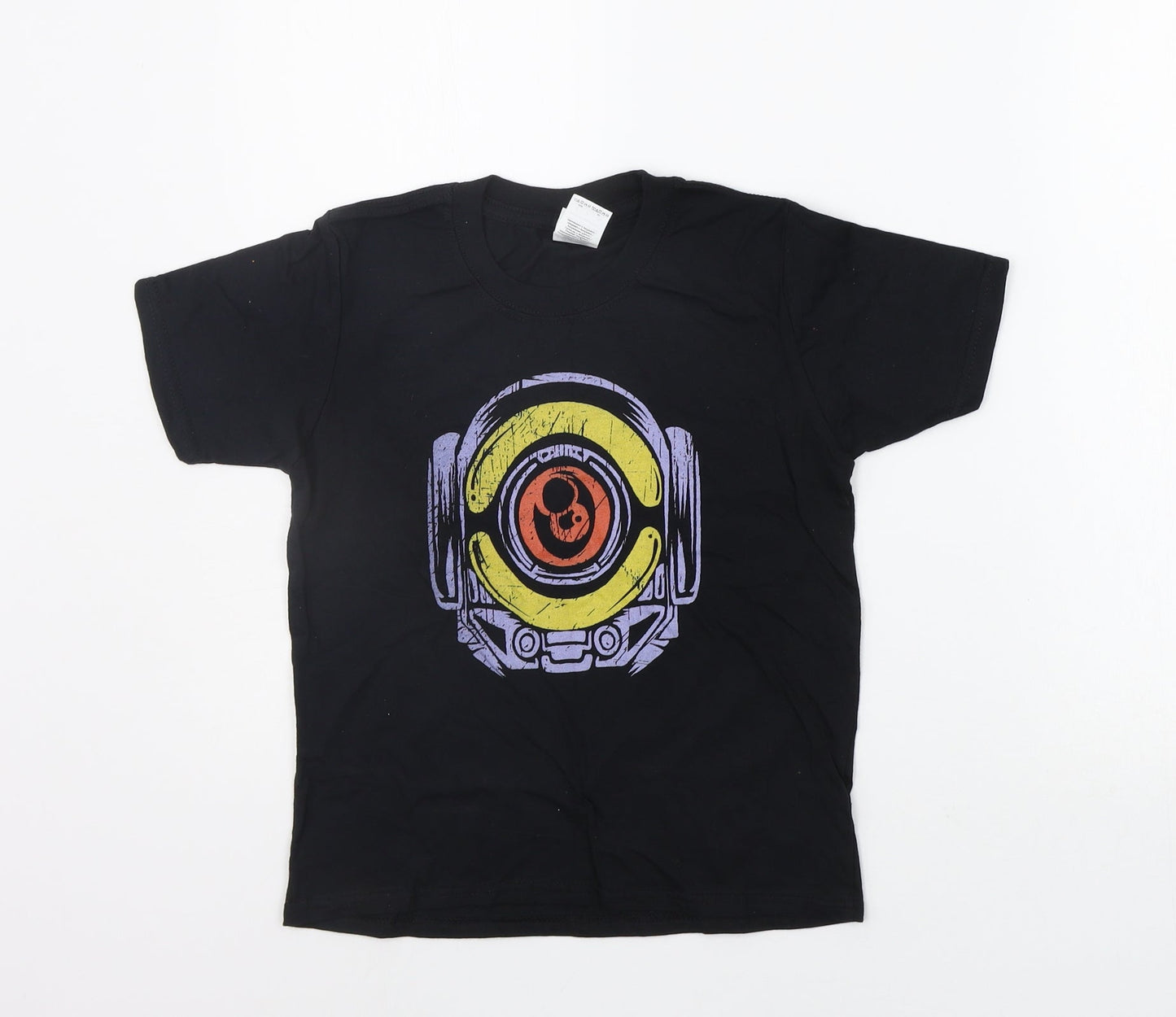 Gildan Girls Black   Basic T-Shirt Size S