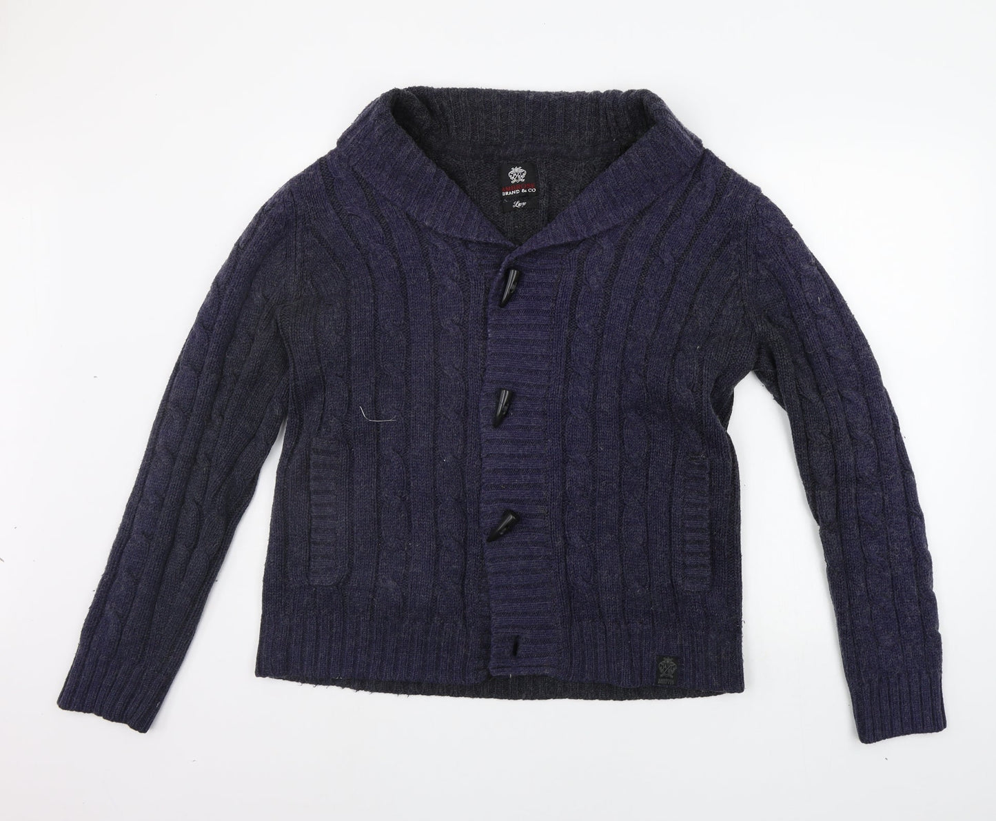 Ambrose Womens Blue   Cardigan Jumper Size L
