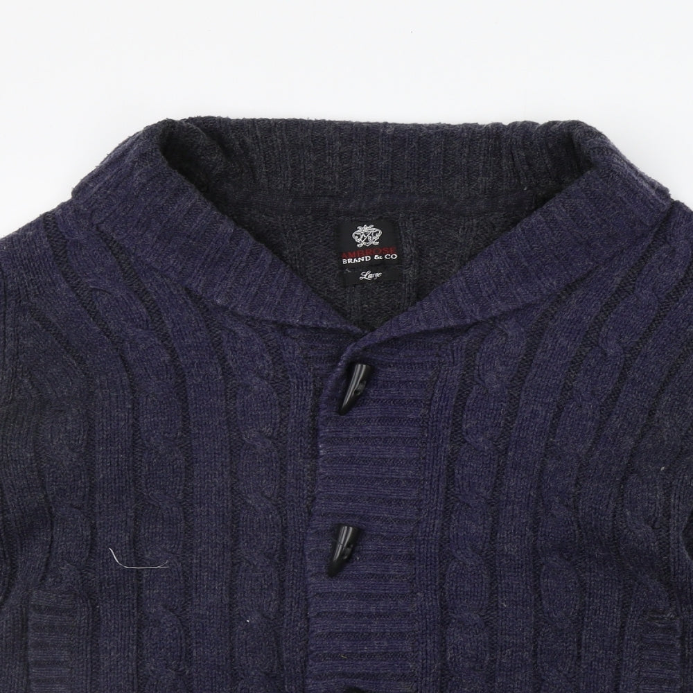 Ambrose Womens Blue   Cardigan Jumper Size L