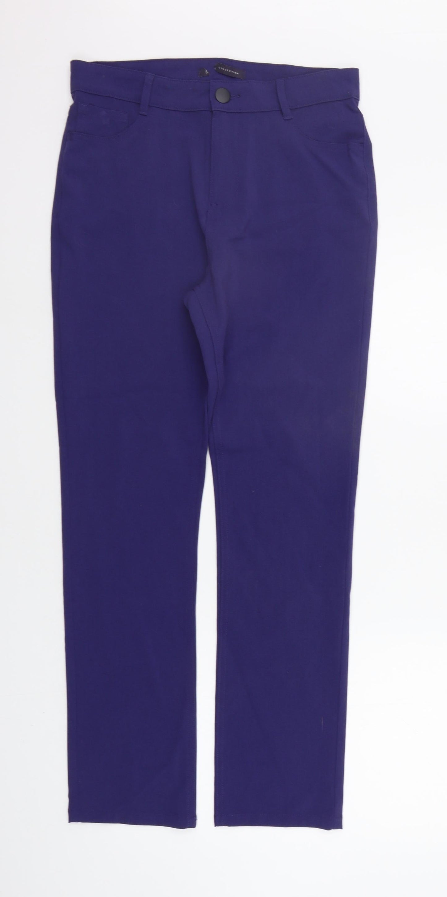 Marks and Spencer Womens Blue   Trousers  Size 12 L27 in