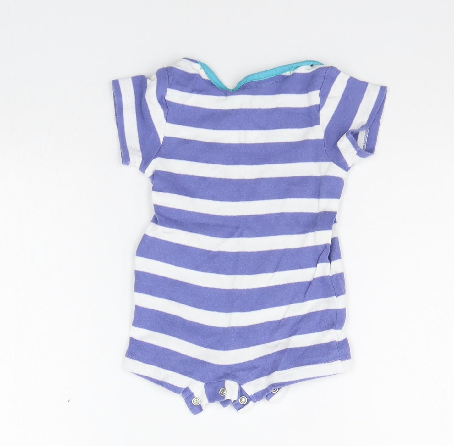 Marks and Spencer Baby Purple Striped  Babygrow One-Piece Size 0-3 Months