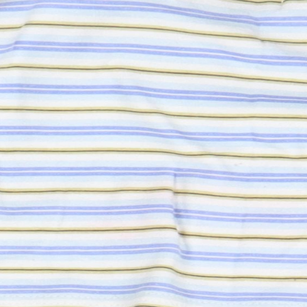 Earlydays Baby Blue Striped  Basic T-Shirt Size 3-6 Months