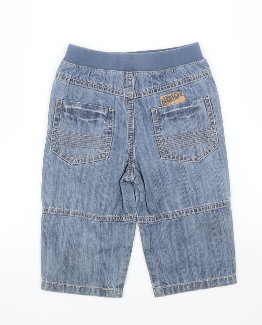 M&S Boys Blue  Denim Capri Jeans Size 9 Months