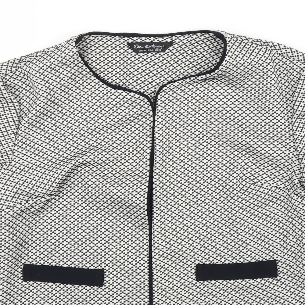 Miss Selfridge Womens Black   Cardigan Jumper Size 10  - Chanel jacket