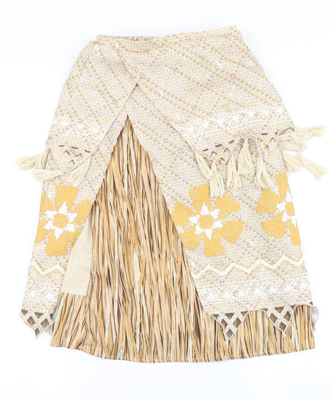 Disney Girls Beige Floral  Skater Skirt Size 7-8 Years - Disney Costume