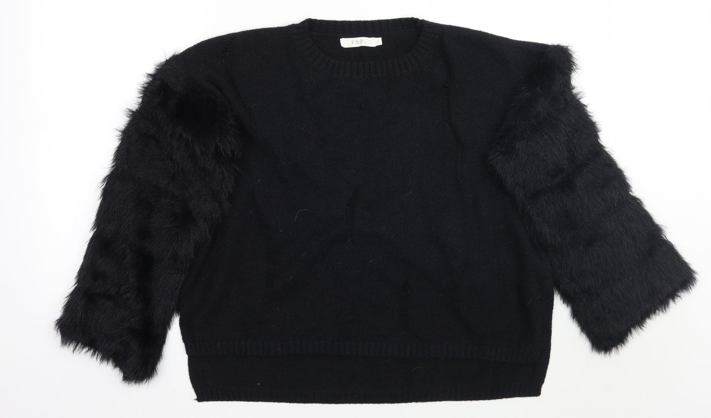 F&P Womens Black   Pullover Jumper Size L
