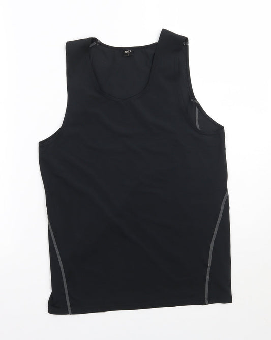 Preworn Womens Black   Basic Tank Size L