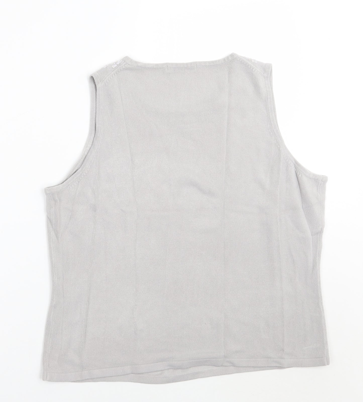 Marks and Spencer Womens Grey   Basic Tank Size 20