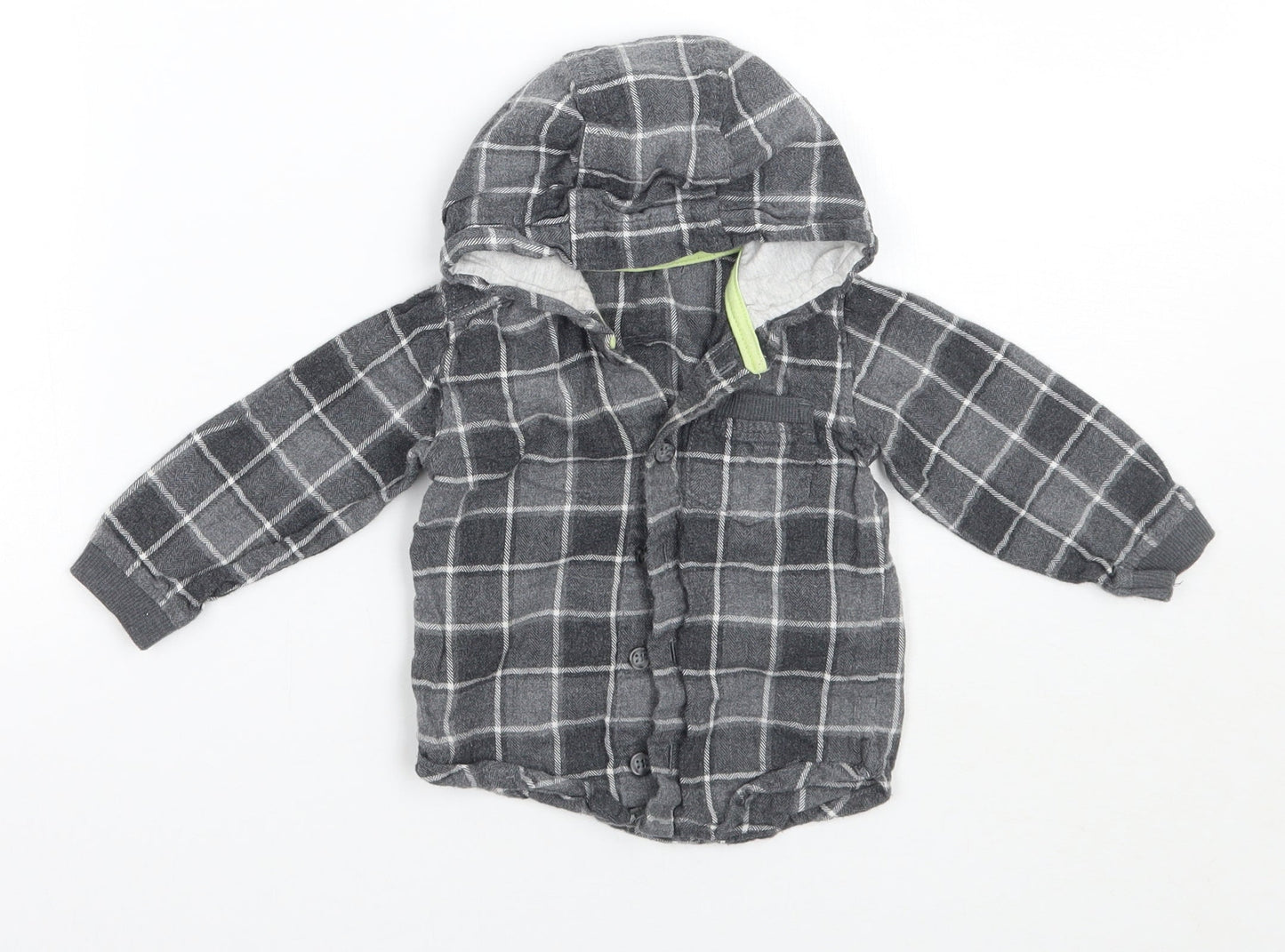 George Baby Grey   Basic Button-Up Size 6-9 Months