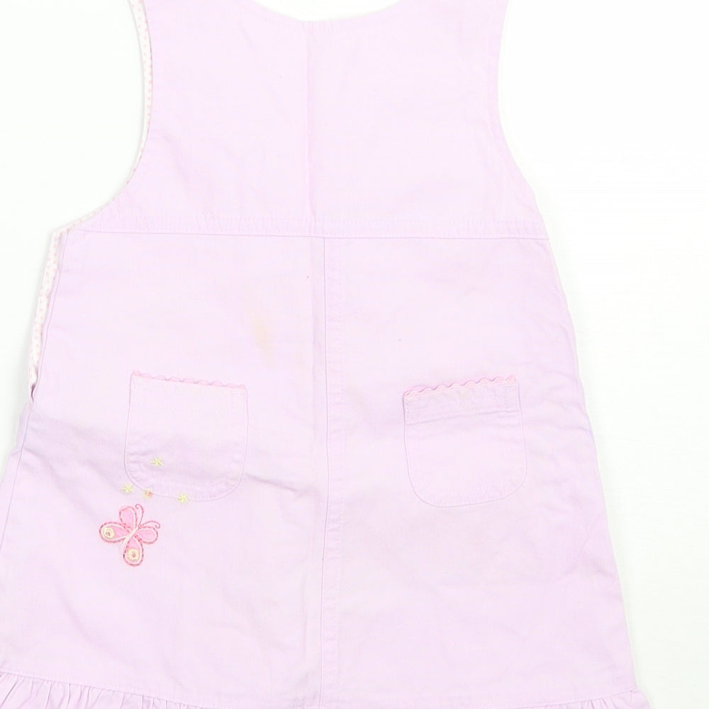 Morris mouse Girls Purple Animal Print  A-Line  Size 6-9 Months