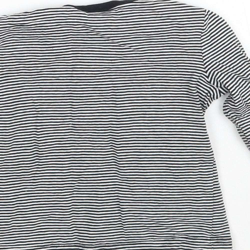George Boys White Striped  Basic T-Shirt Size 6-9 Months
