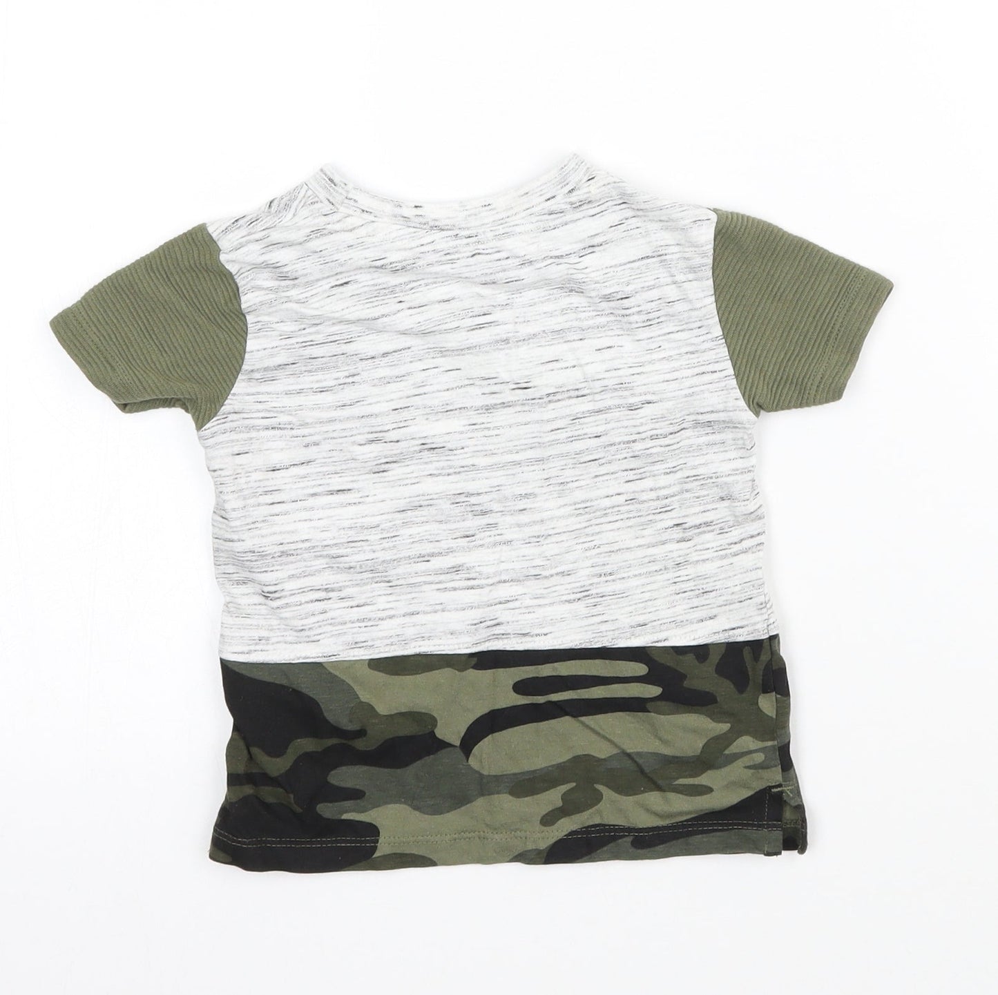 Primark Baby Green Camouflage  Basic T-Shirt Size 18-24 Months