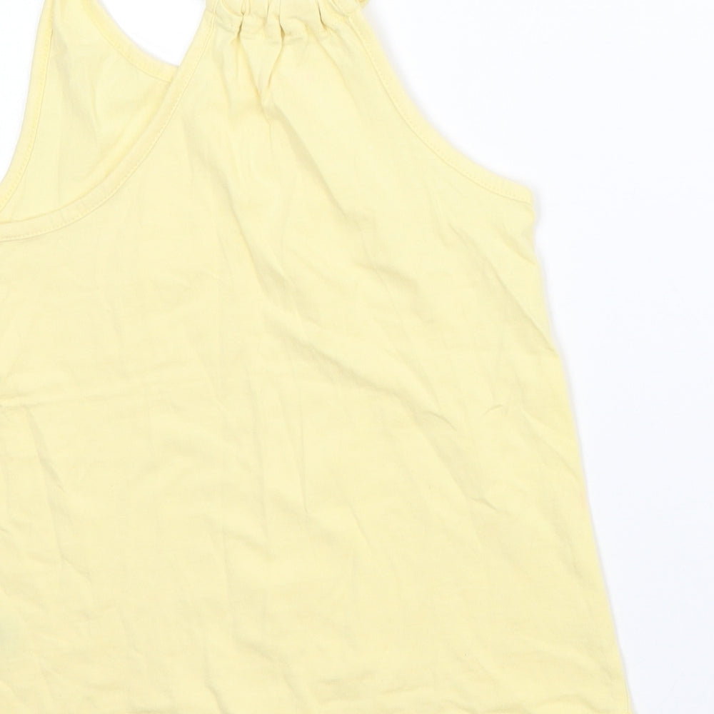 Nutmeg Girls Yellow   Basic Tank Size 6-7 Years