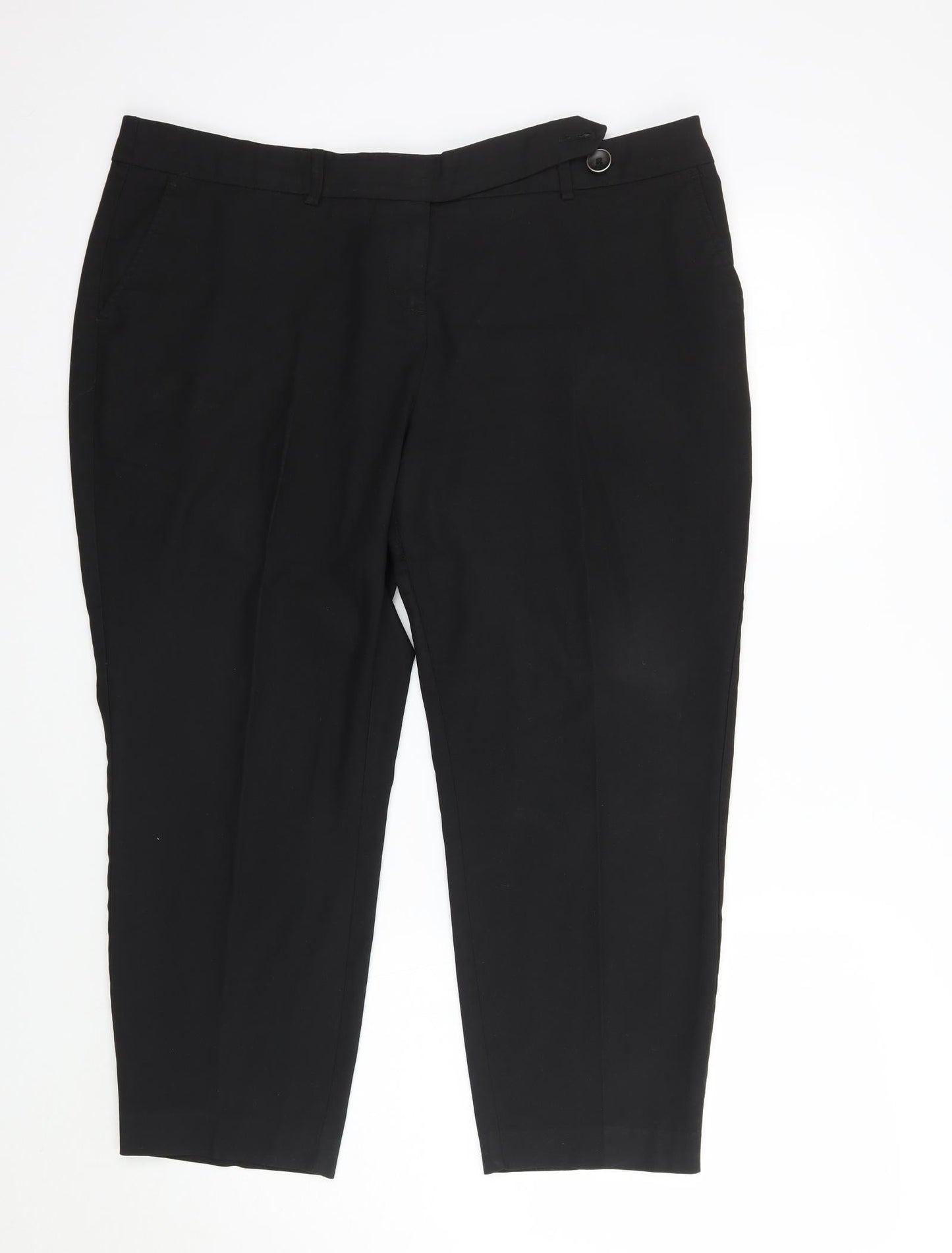 NEXT Womens Black   Trousers  Size 16 L24 in