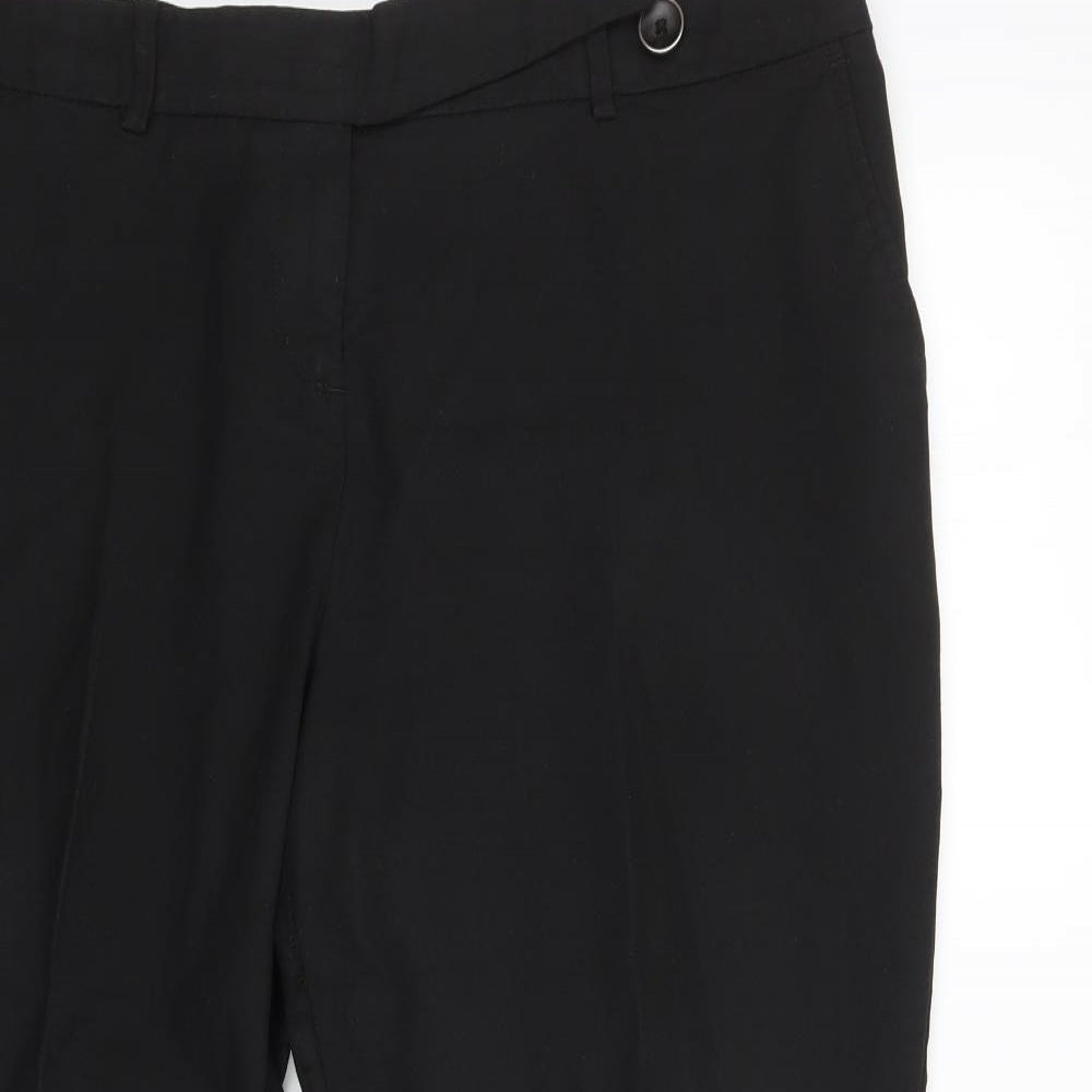 NEXT Womens Black   Trousers  Size 16 L24 in