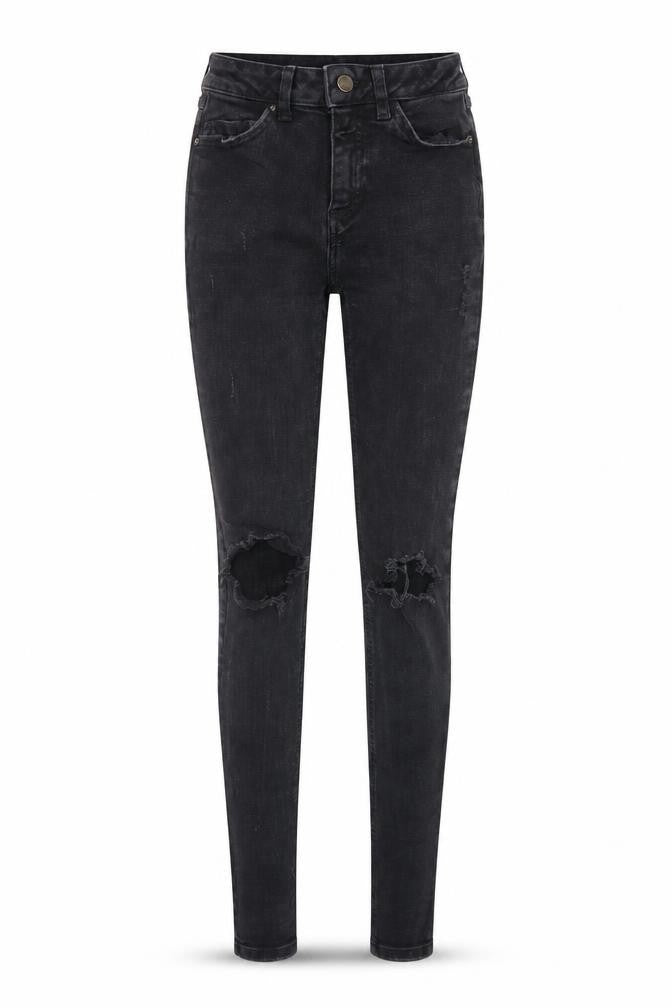 Denim & Co. Womens Black  Denim Skinny Jeans Size 4 L28 in