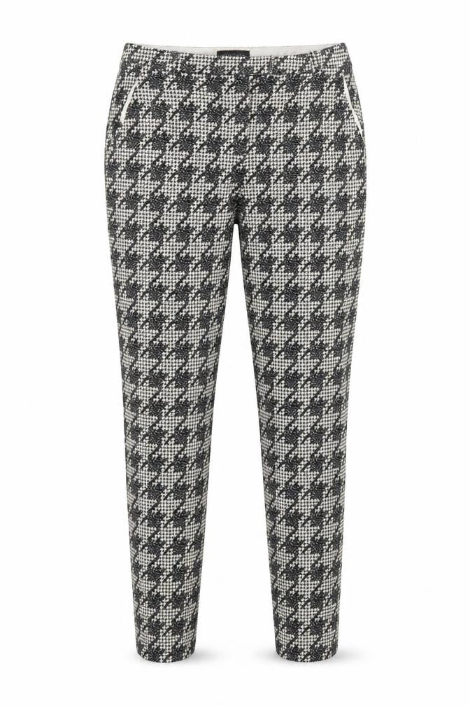 Topshop Womens Blue Herringbone  Trousers  Size 10 L28 in