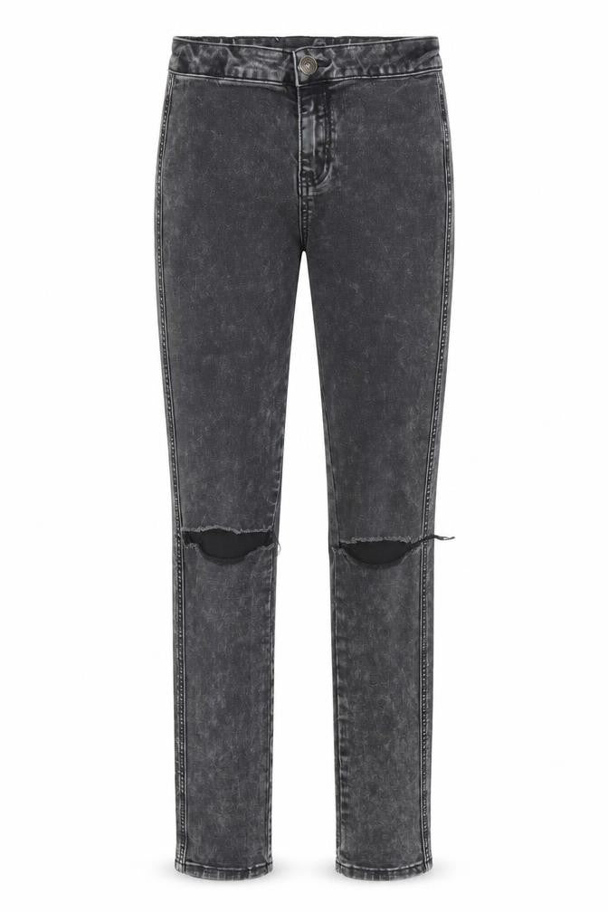915 Girls Black  Denim Skinny Jeans Size 14 Years
