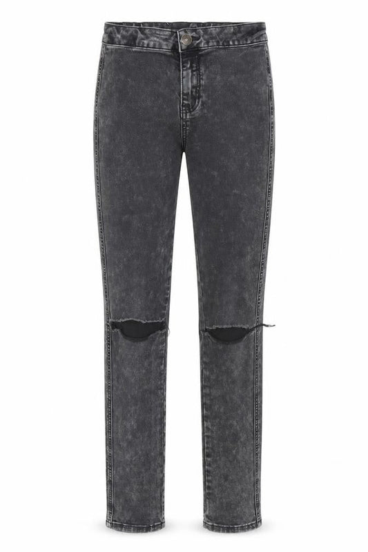 915 Girls Black  Denim Skinny Jeans Size 14 Years
