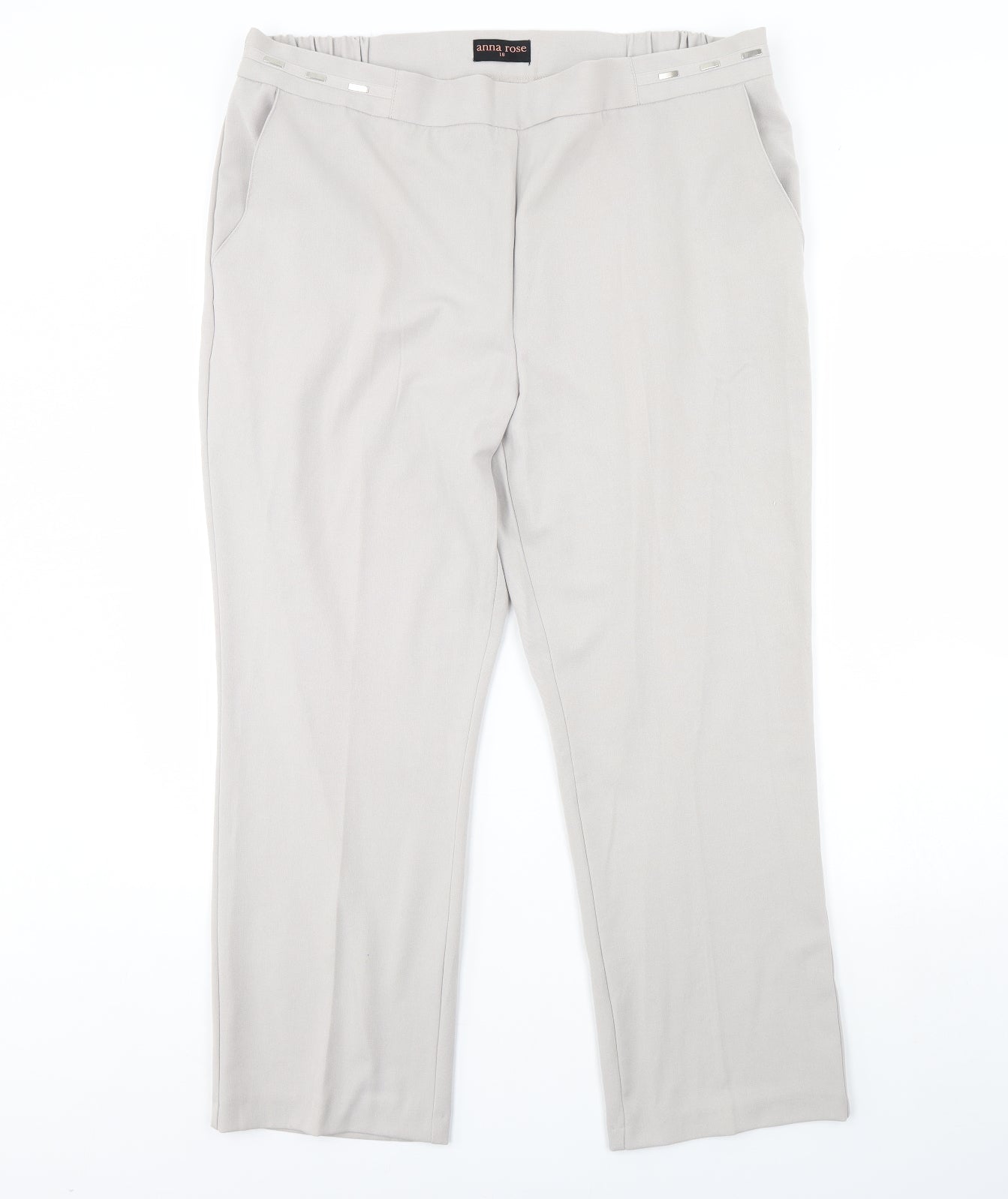 Anna rose Womens Grey   Trousers  Size 18 L30 in