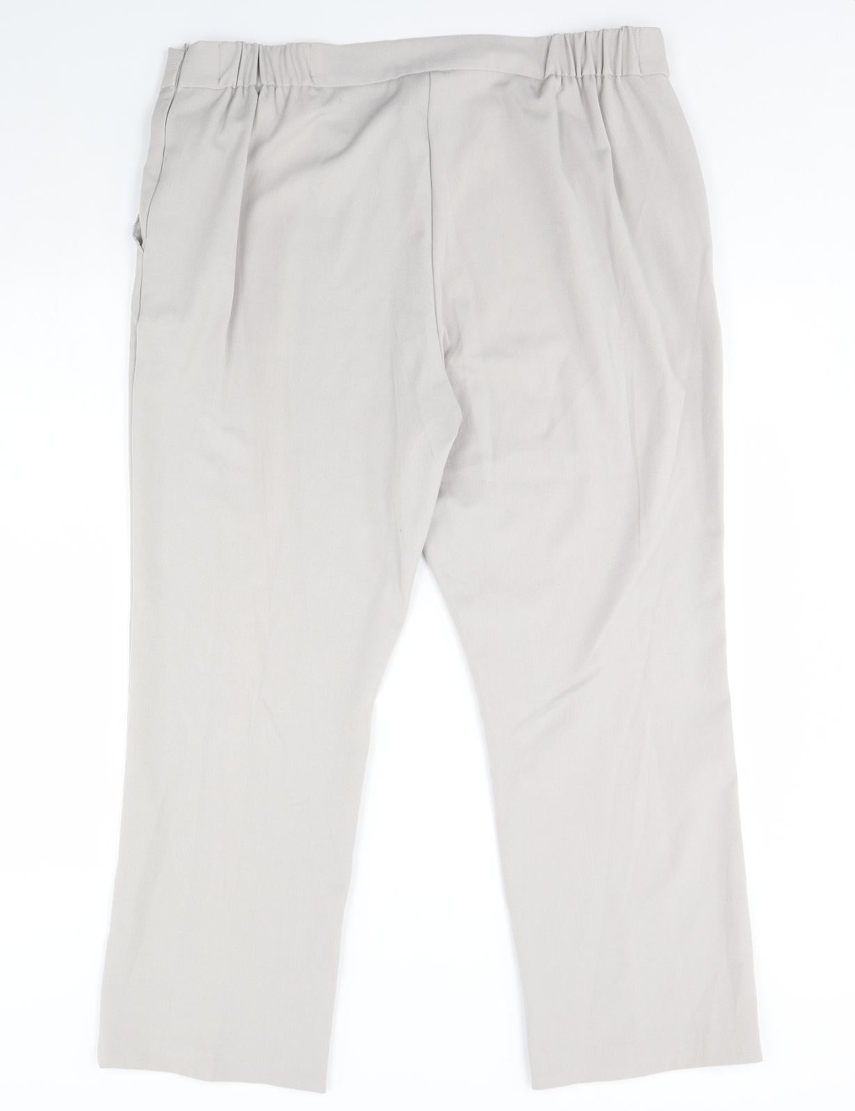 Anna rose Womens Grey   Trousers  Size 18 L30 in