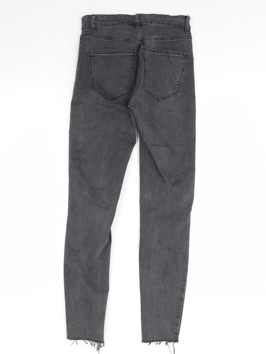Zara Womens Grey  Denim Skinny Jeans Size 8 L29 in