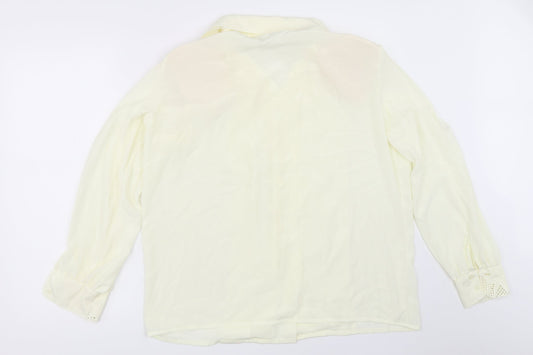 Preworn Womens Ivory   Basic Button-Up Size 14