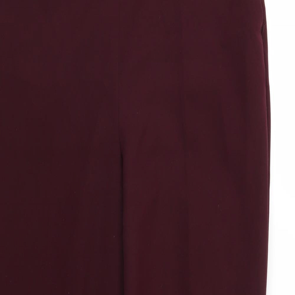 Miss Selfridge Womens Purple   Trousers  Size 10 L25 in