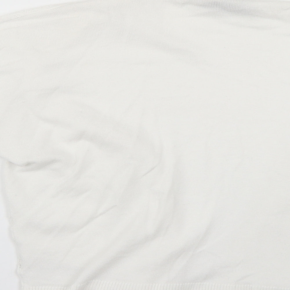 Dorothy Perkins Womens White   Cape Jumper Size S