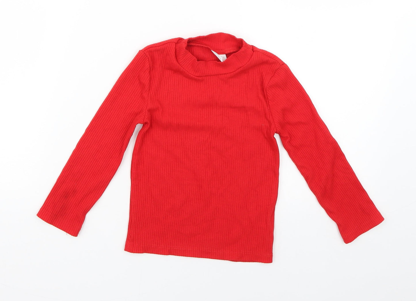 F&F Girls Red   Basic T-Shirt Size 3-4 Years