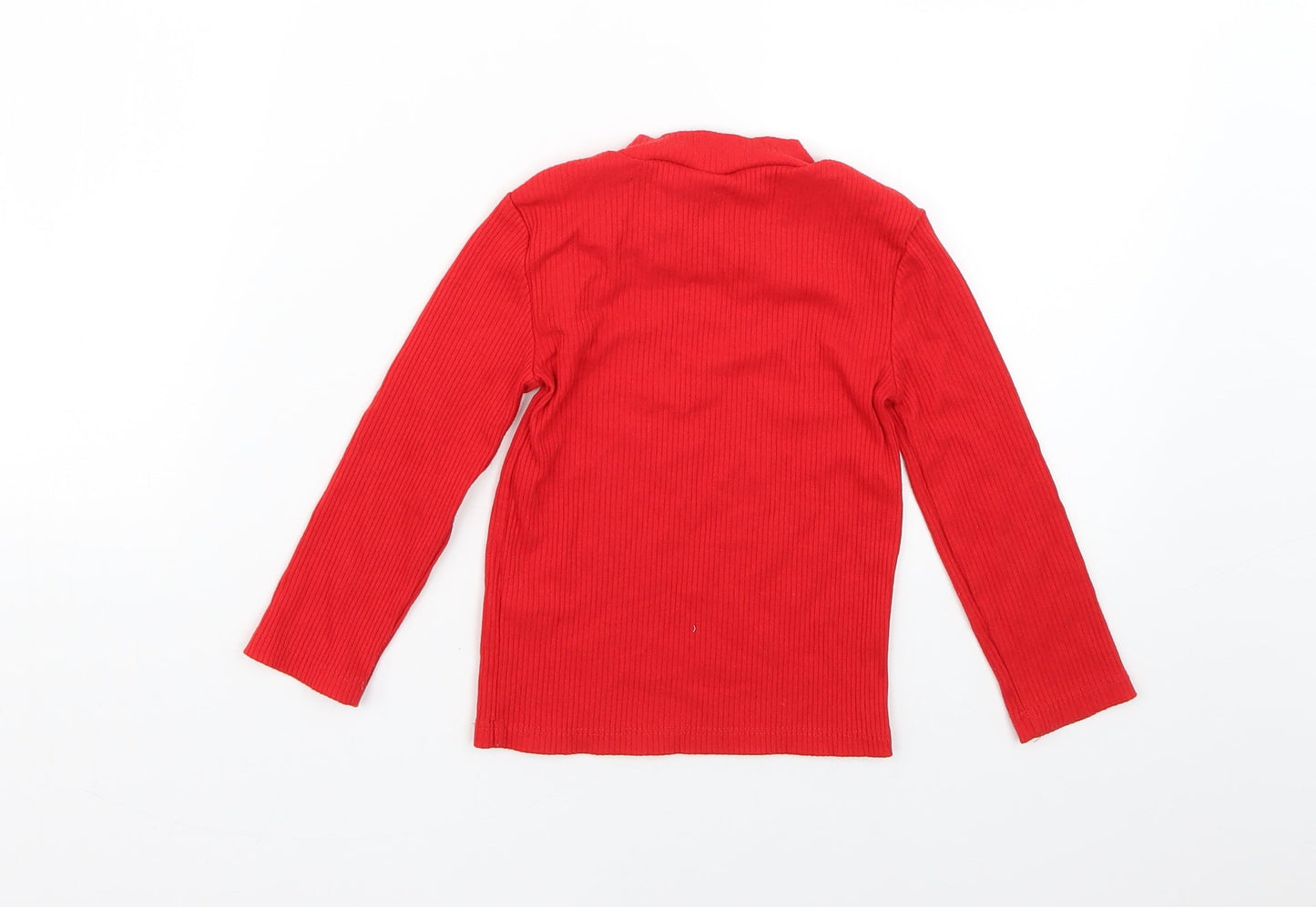 F&F Girls Red   Basic T-Shirt Size 3-4 Years