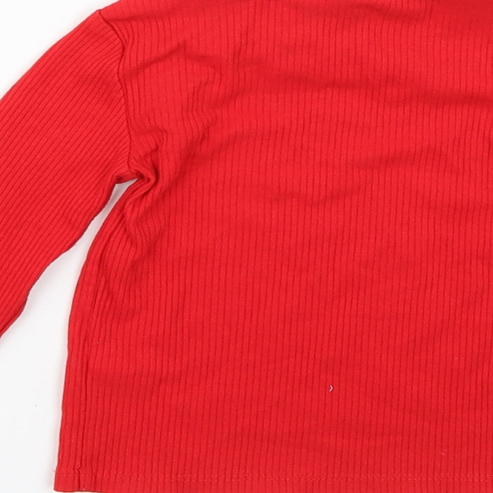 F&F Girls Red   Basic T-Shirt Size 3-4 Years