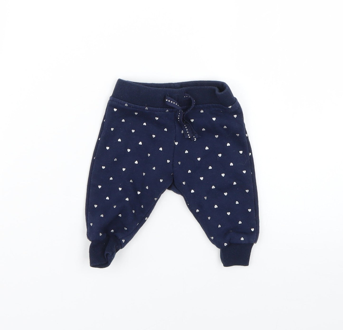 Primark Baby Blue Geometric  Jogger Trousers Size 0-3 Months