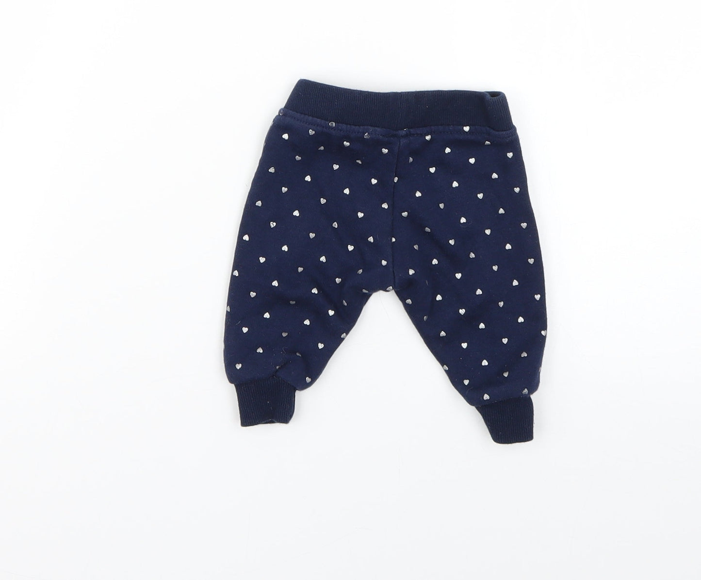 Primark Baby Blue Geometric  Jogger Trousers Size 0-3 Months