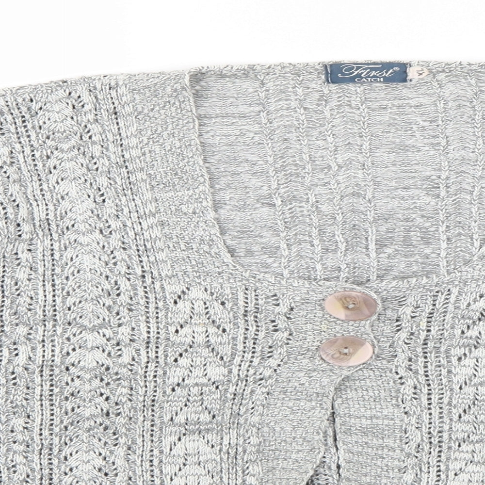 first catch Womens Grey   Cape Jumper Size XL