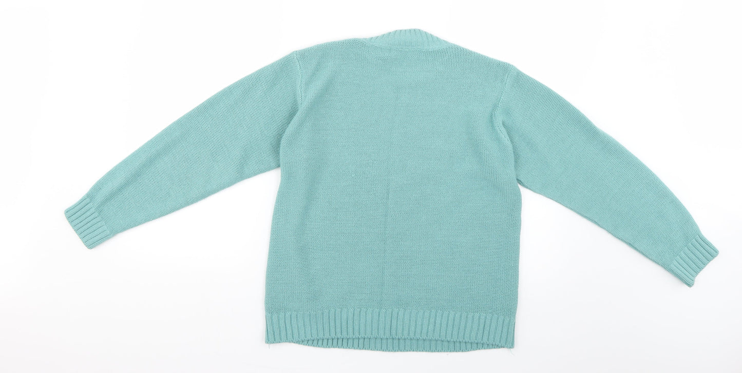 afibel Womens Green   Pullover Jumper Size 14