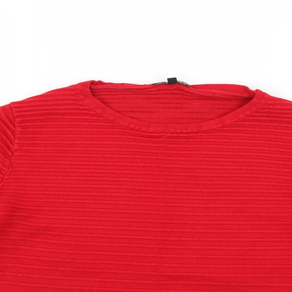 Warehouse Womens Red   Pullover Jumper Size 6