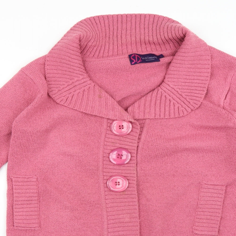 sarah dunnway Womens Pink   Cape Jumper Size L