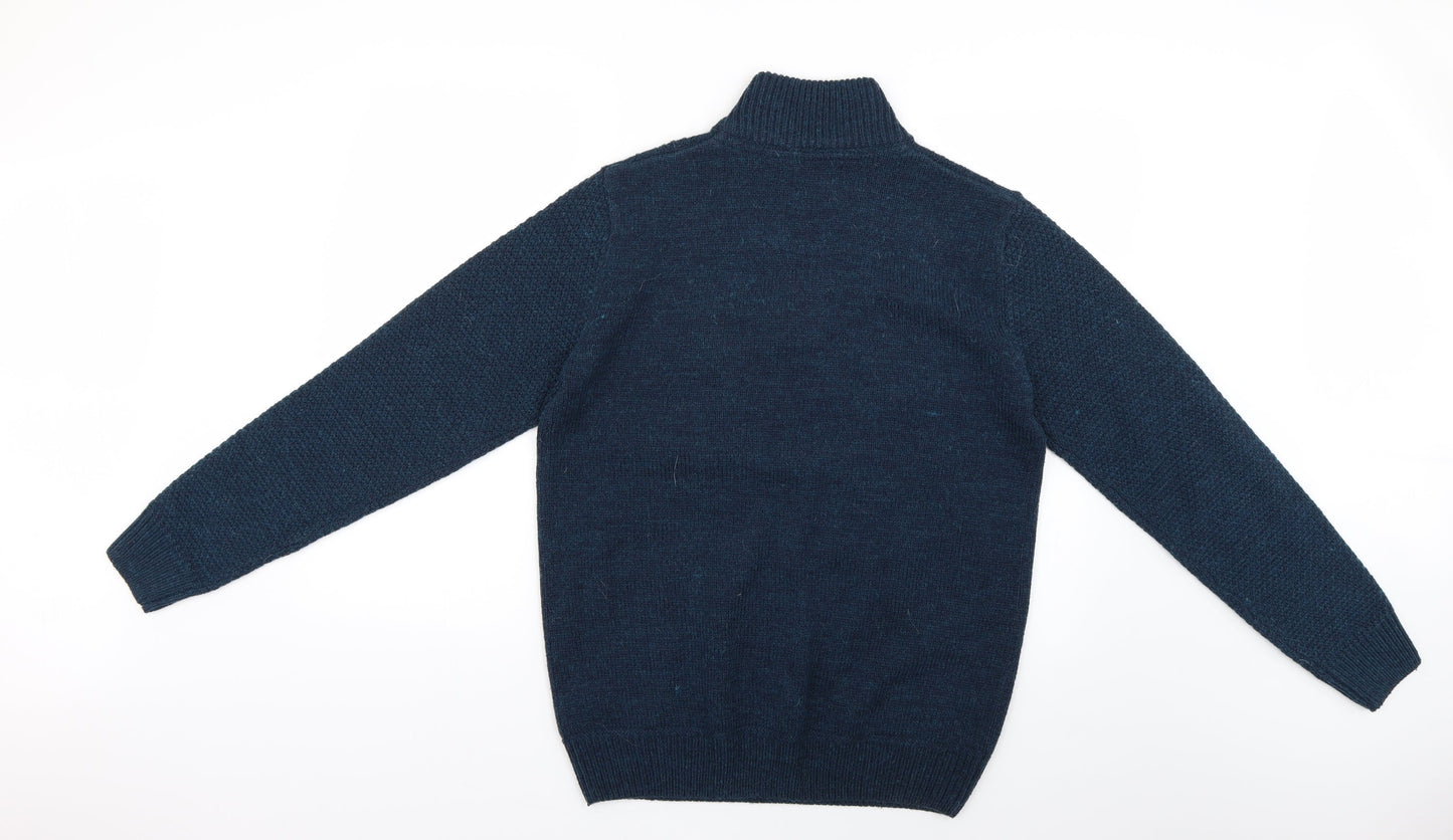 Easy Mens Blue   Pullover Jumper Size M