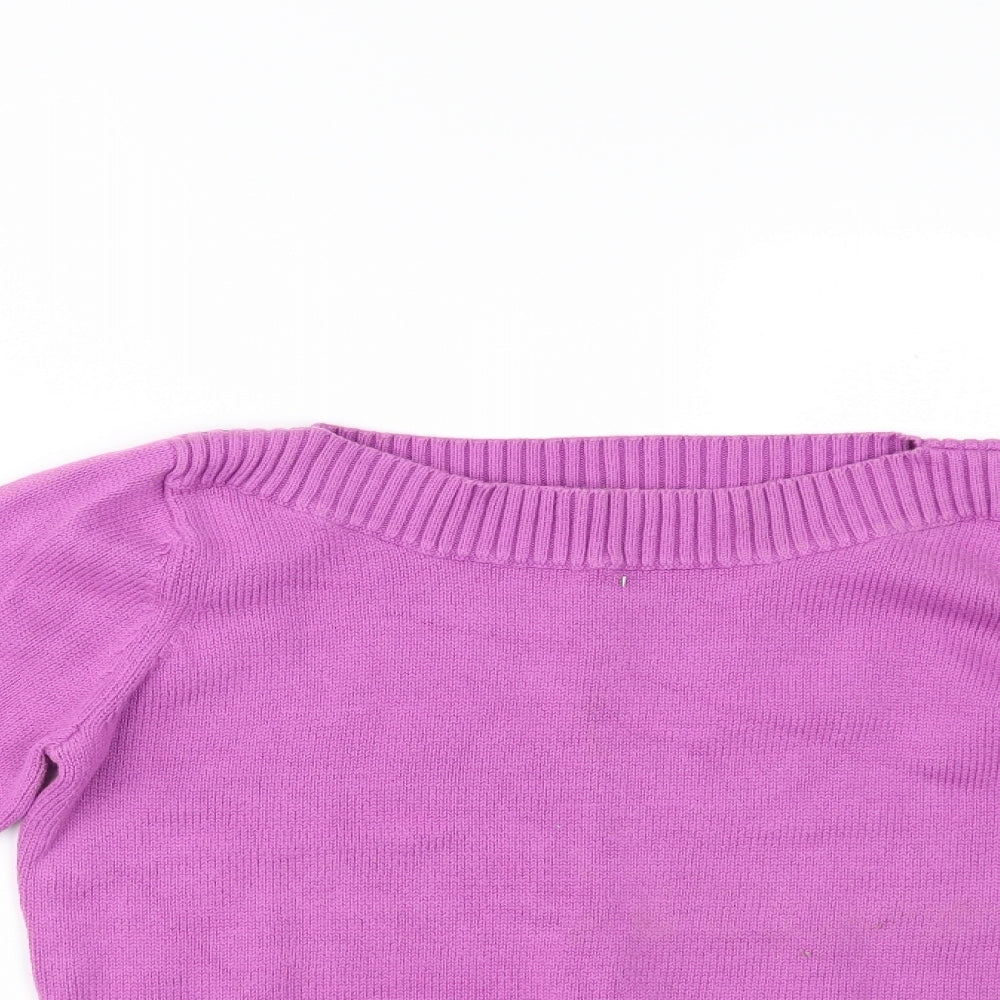 Marks and Spencer Womens Purple   Pullover Jumper Size 14