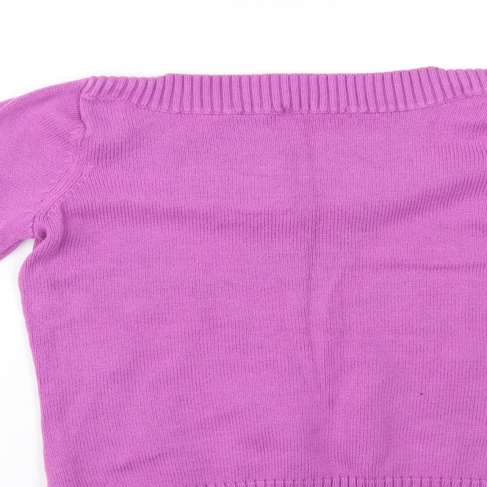 Marks and Spencer Womens Purple   Pullover Jumper Size 14
