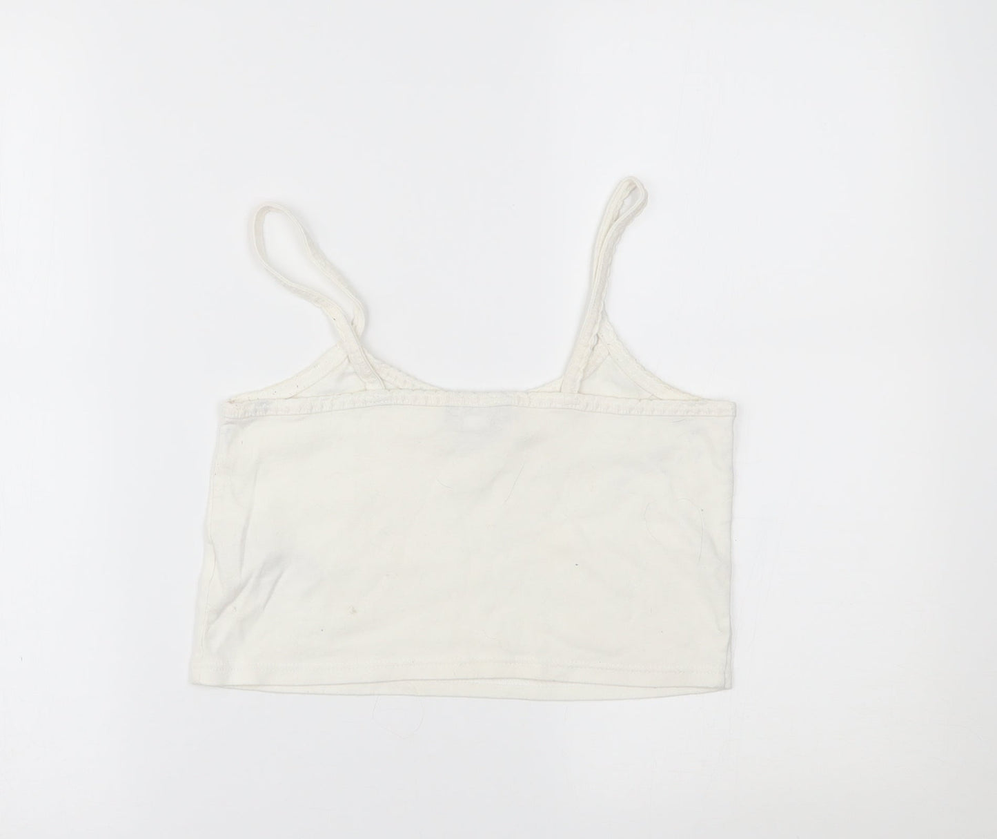 Topshop Womens White   Cropped Tank Size 12