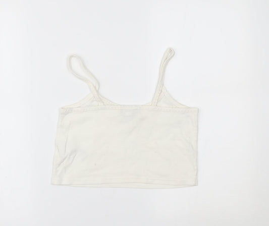 Topshop Womens White   Cropped Tank Size 12
