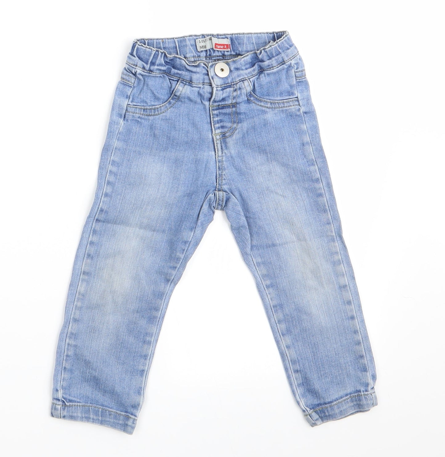name it Girls Blue   Cargo Jeans Size 18-24 Months