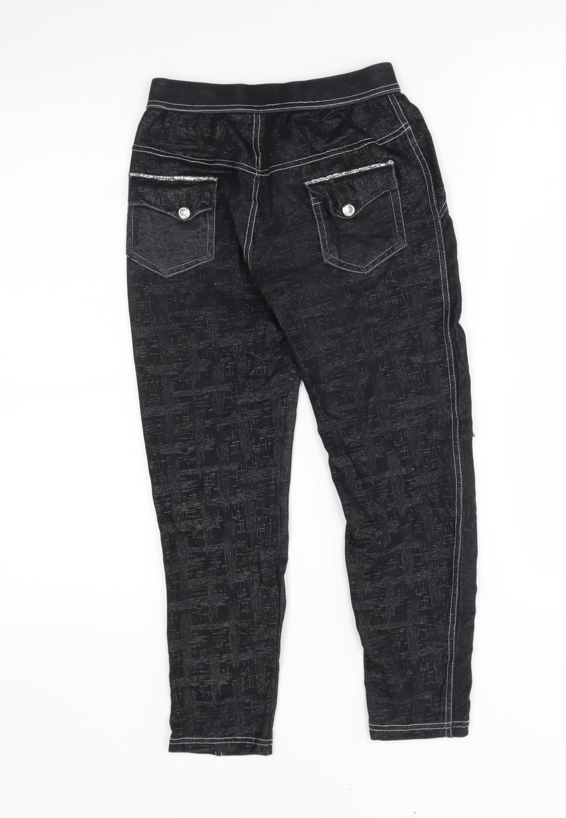 Preworn Womens Black   Jogger Leggings Size S L22 in
