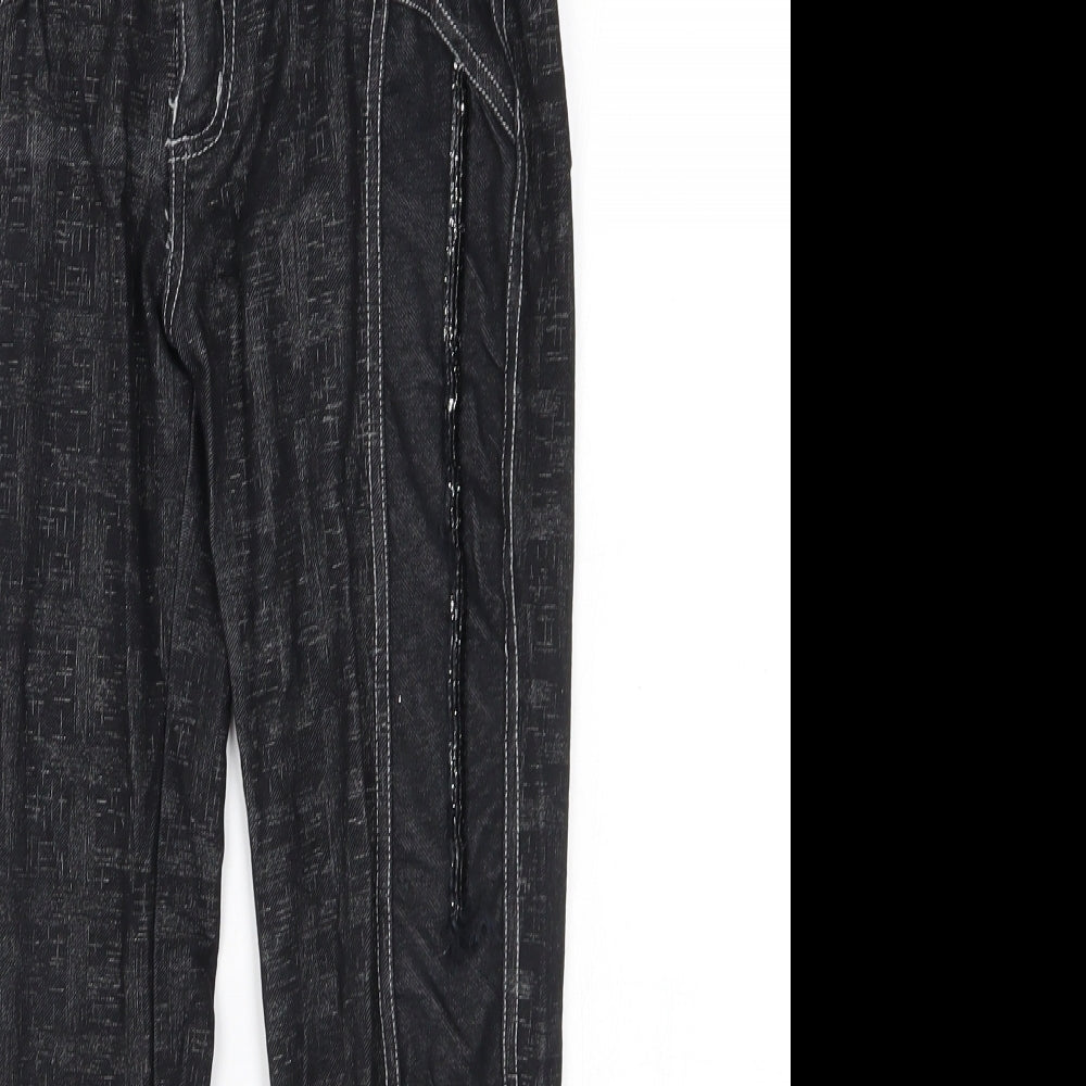 Preworn Womens Black   Jogger Leggings Size S L22 in