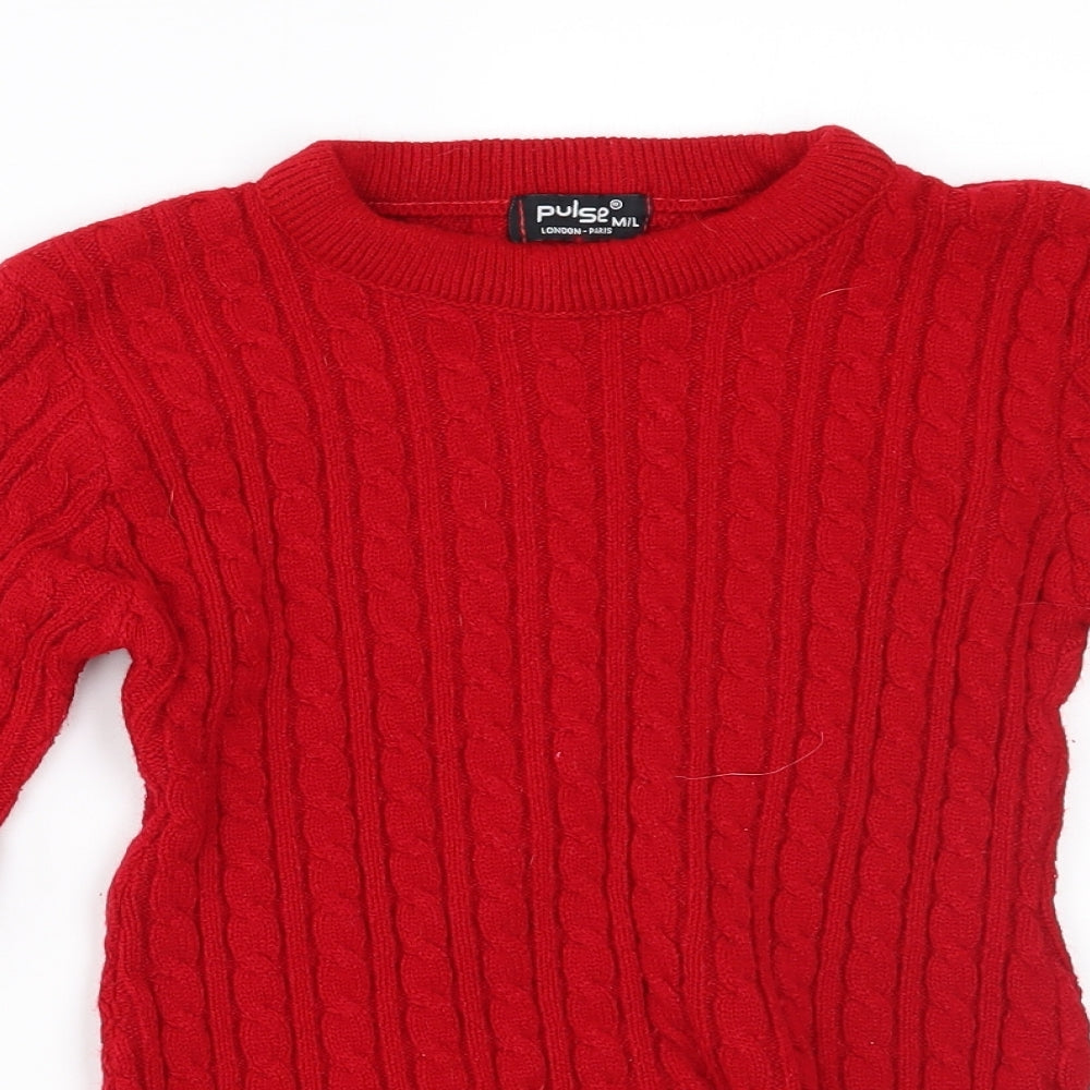 Pulse Womens Red   Pullover Jumper Size M