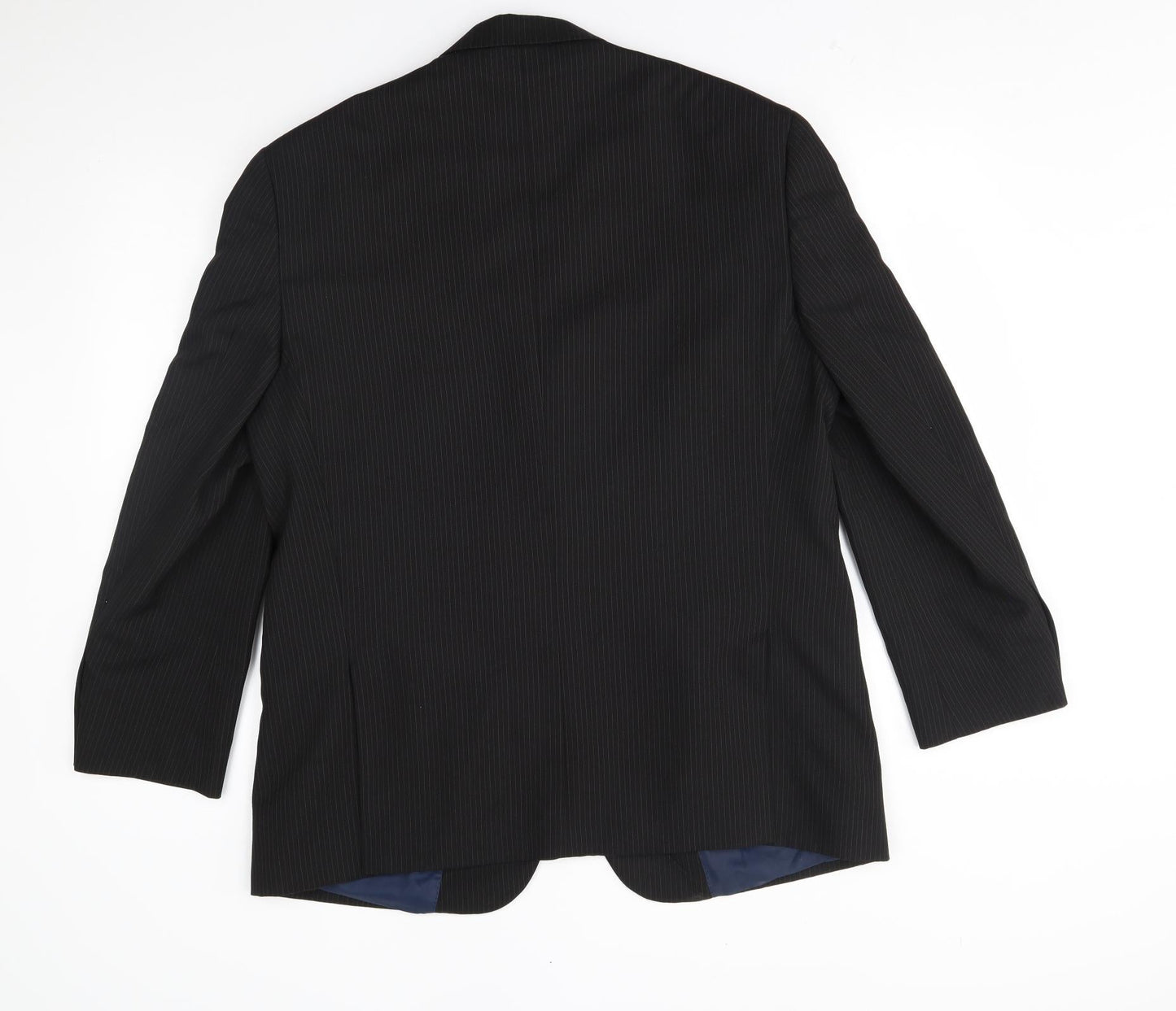 Greenwoods Mens Black Striped  Jacket Blazer